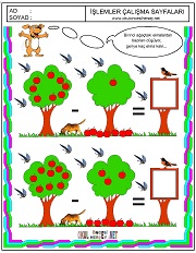 Ağaşlardaki elmaların toplamı kaç eder